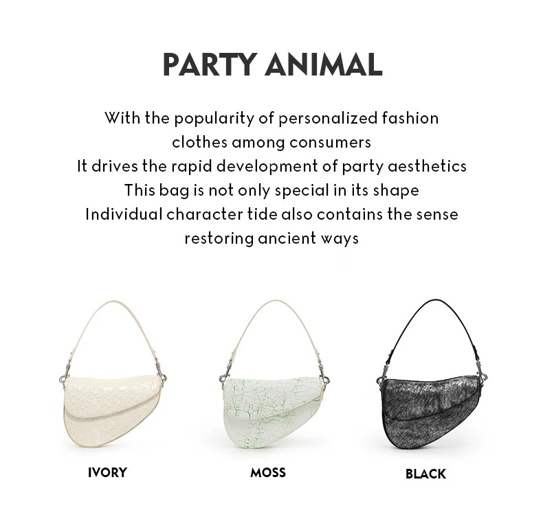 Genuine Leather Saddle Crossbody and Shoulder Bag