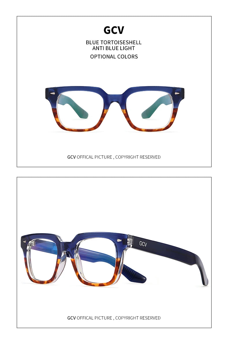 Rectangle Acetate Polarized Vacation Sunglasses