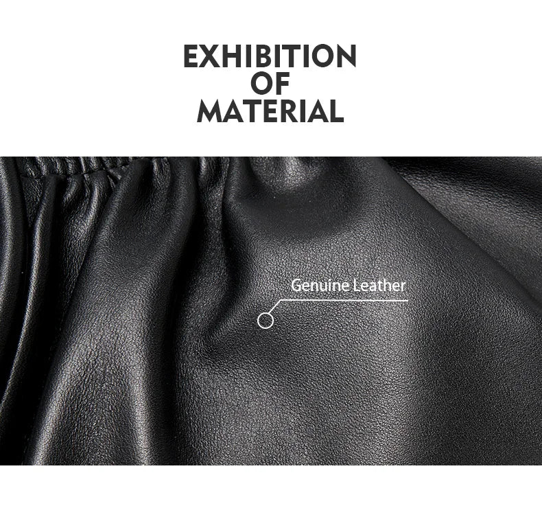 Genuine Leather Doctor Bag – Ruched Design