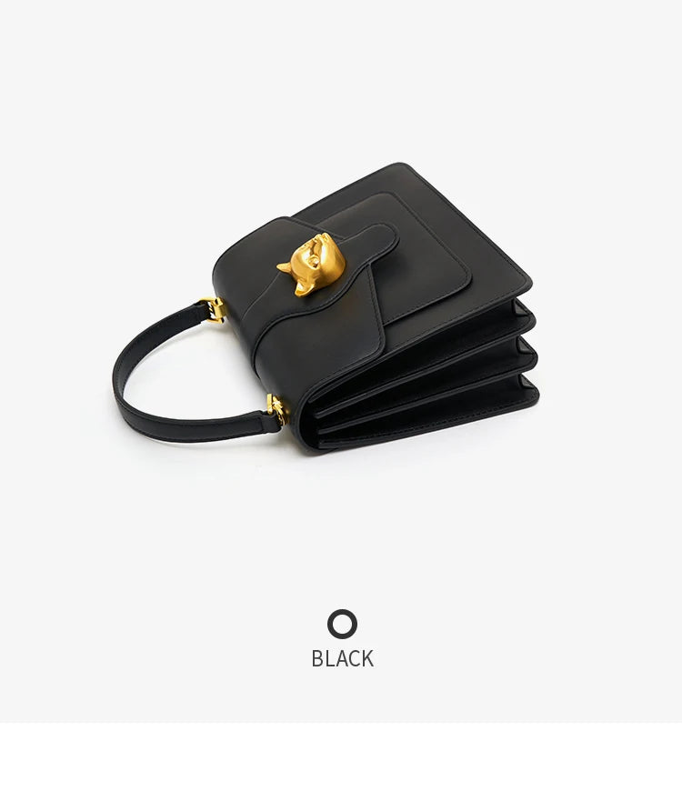 Split Leather Doctor Shoulder and Crossbody Bag