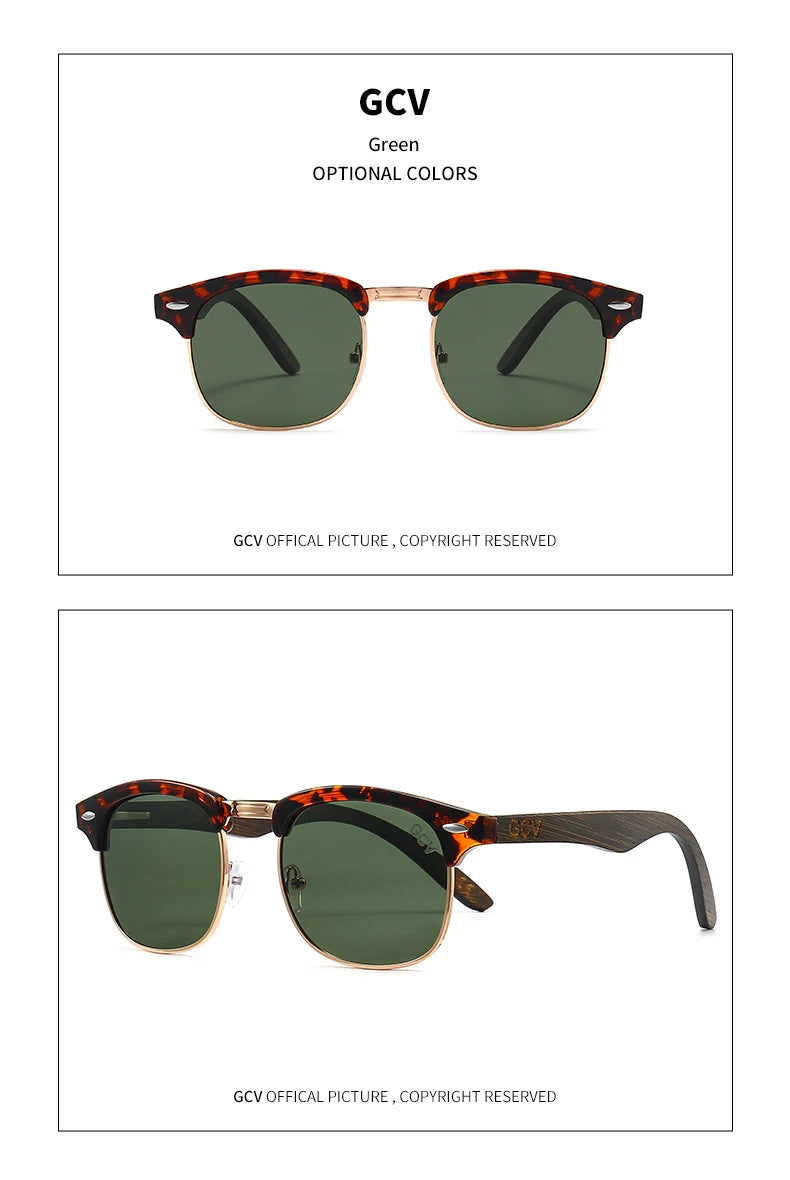 Butterfly Wooden Polarized Party Sunglasses