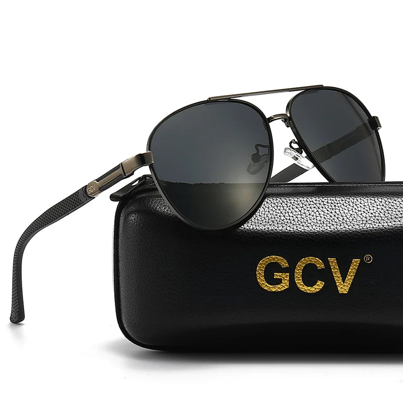 Classic Oval Polarized Sunglasses – Aluminum Frame