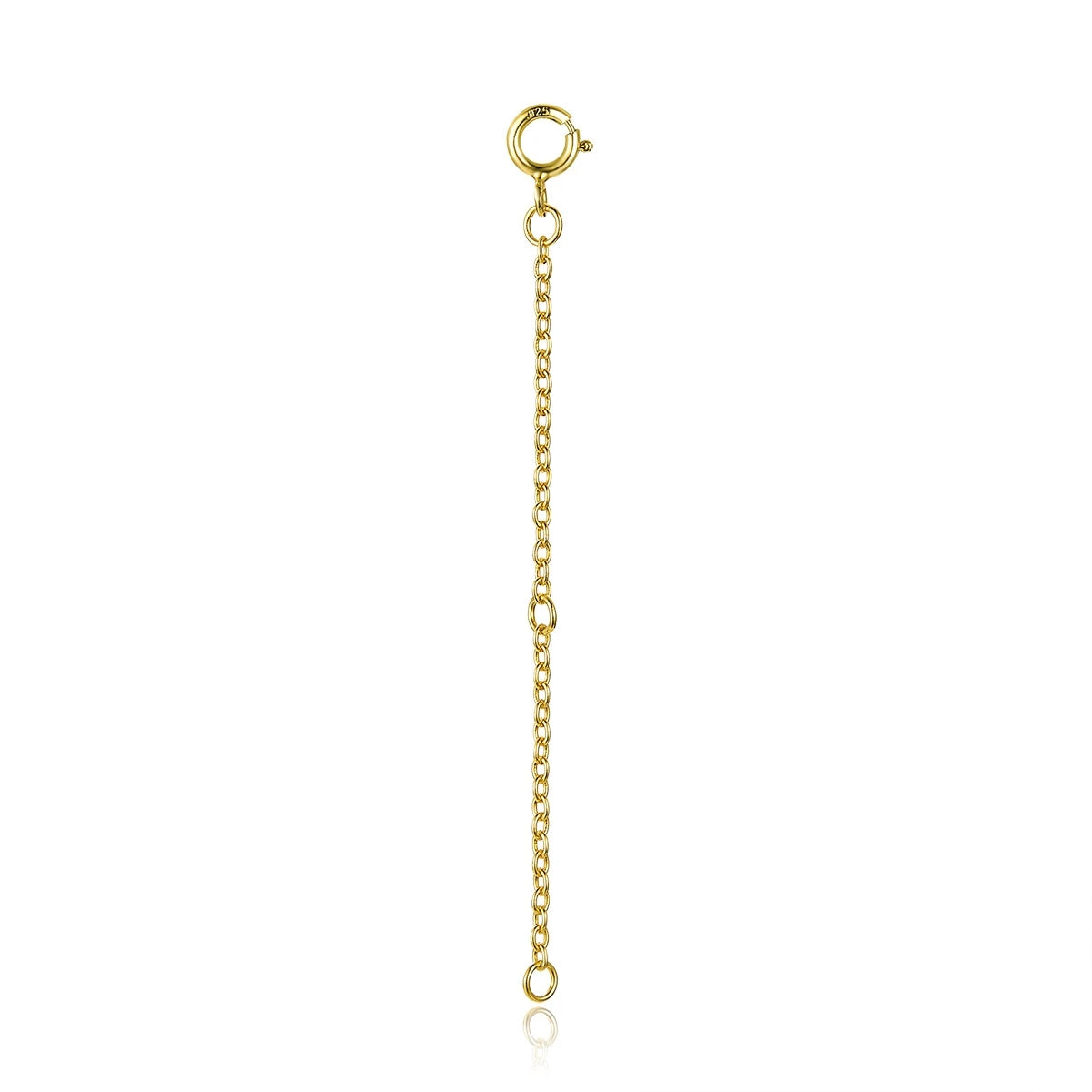 Gold Plated Sterling Silver Extension Chain – Adjustable Length