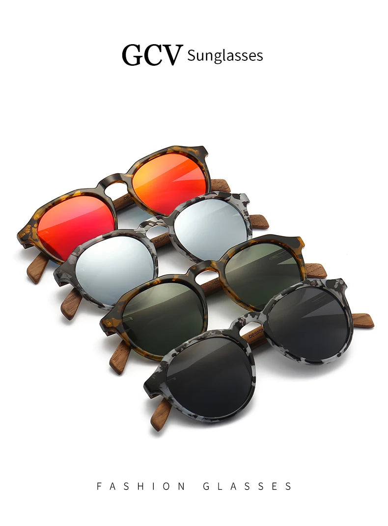 Wooden Butterfly Polarized Sunglasses