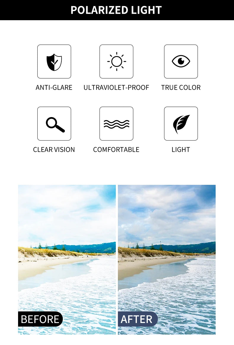 Alloy Oval Polarized Sunglasses