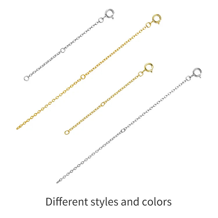 Gold Plated Sterling Silver Extension Chain – Adjustable Length