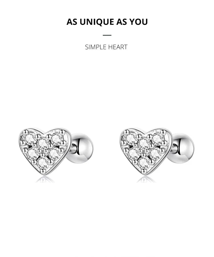 Brilliant Star and Butterfly Sterling Silver Stud Earrings