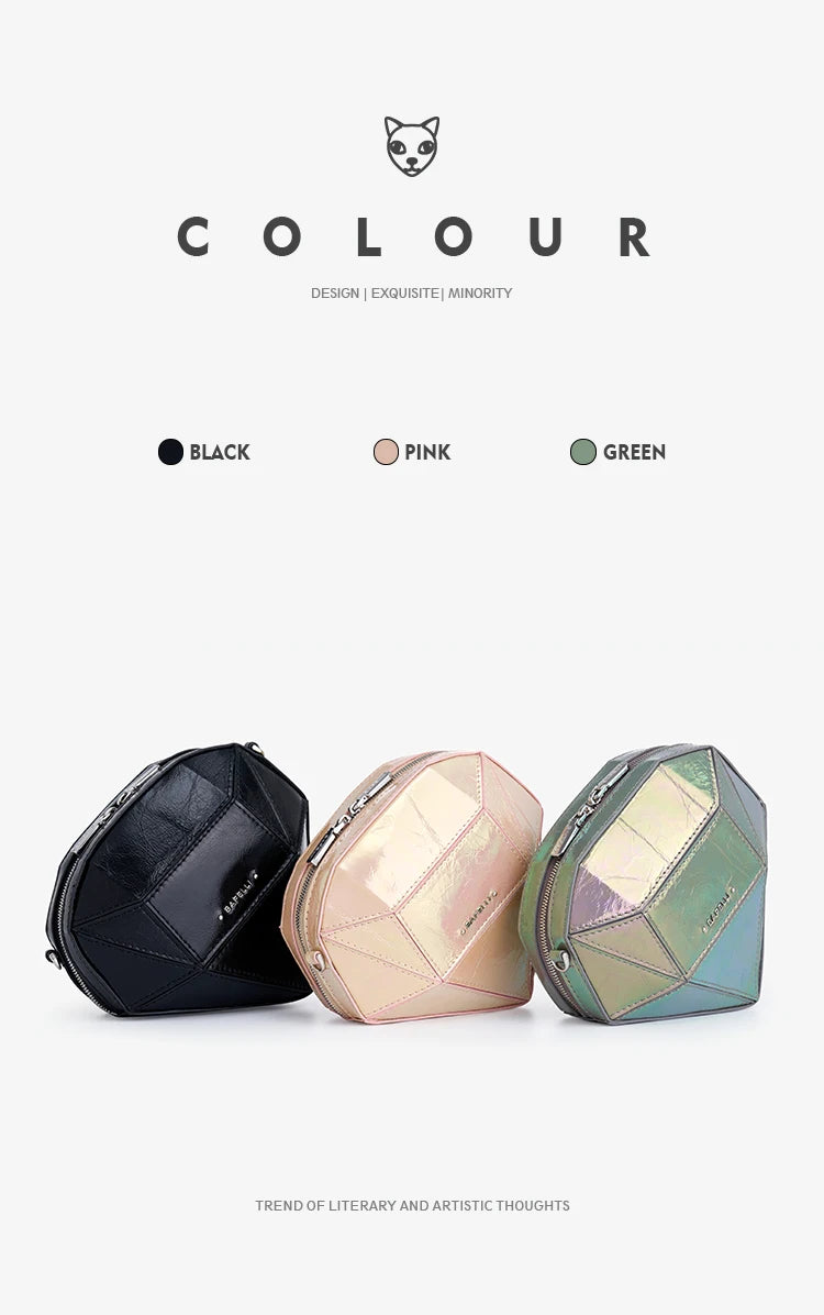 Mini Genuine Leather Clutch – Y2K Fantasy Style