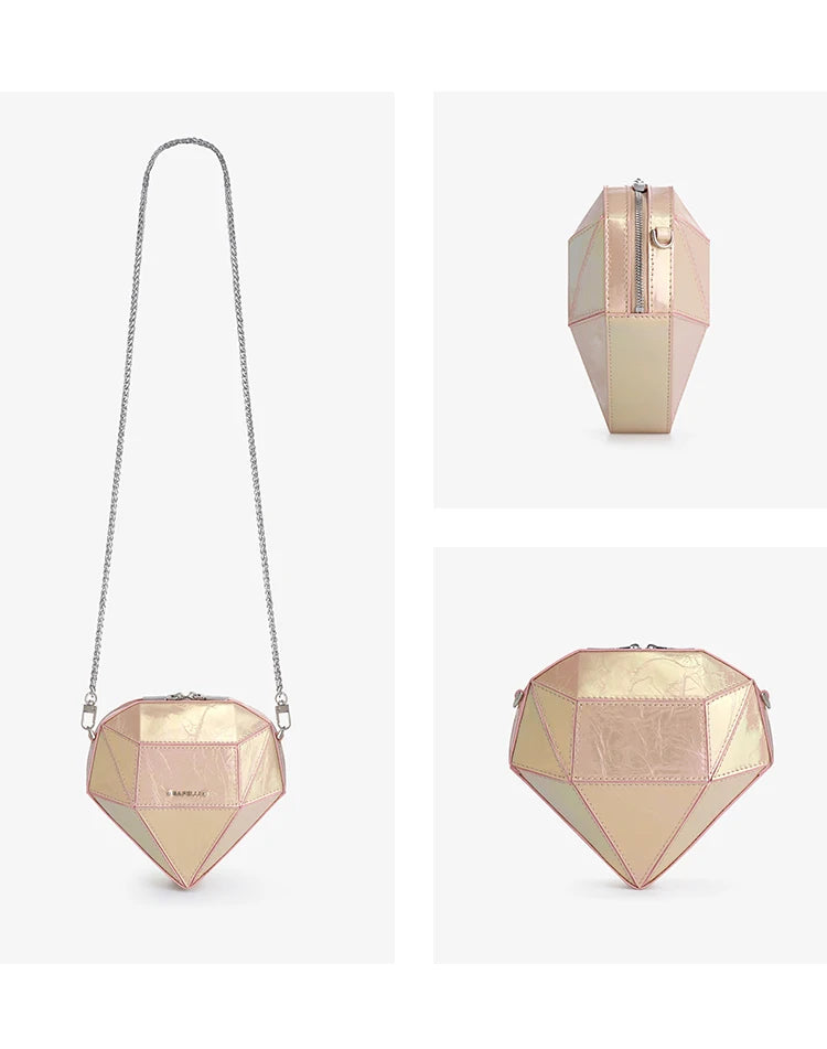 Mini Genuine Leather Clutch – Y2K Fantasy Style