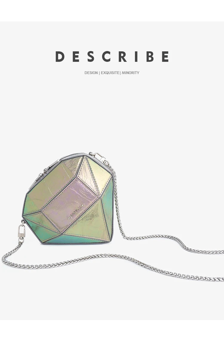 Mini Genuine Leather Clutch – Y2K Fantasy Style