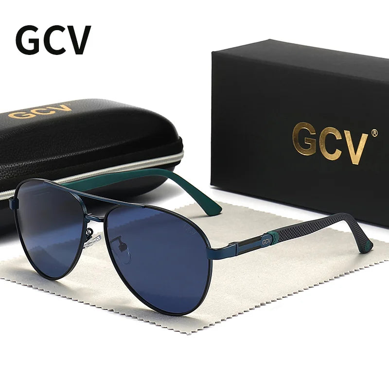 Classic Oval Polarized Sunglasses – Aluminum Frame