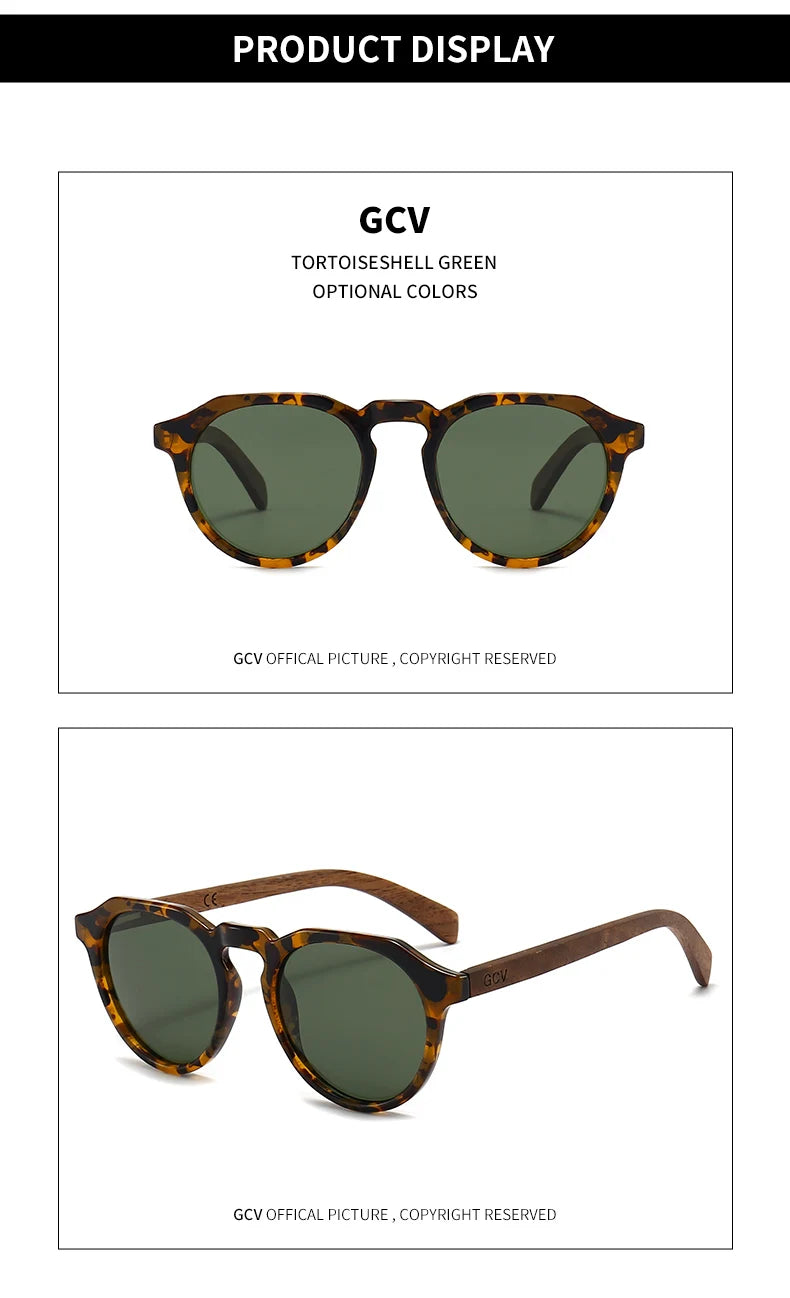 Wooden Butterfly Polarized Sunglasses