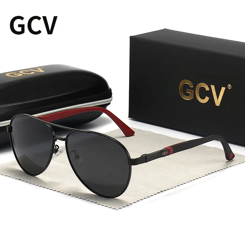 Classic Oval Polarized Sunglasses – Aluminum Frame