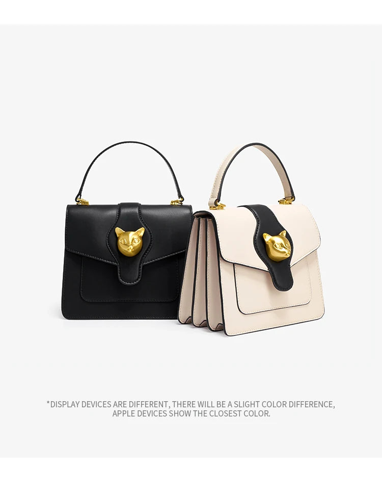 Split Leather Doctor Shoulder and Crossbody Bag