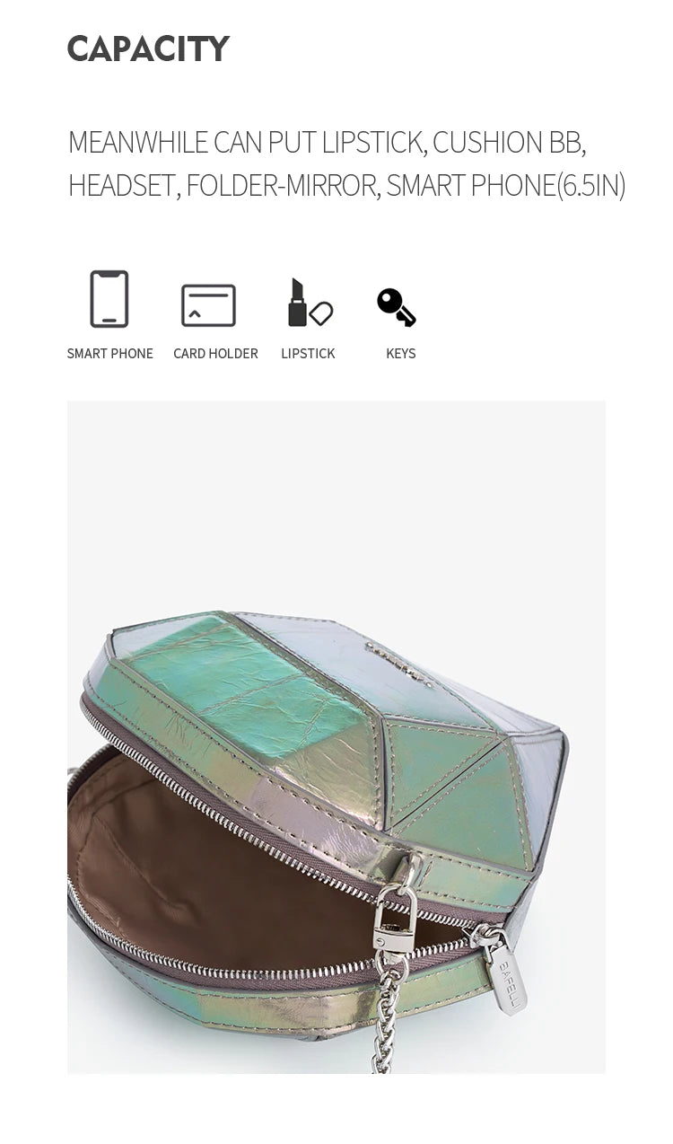 Mini Genuine Leather Clutch – Y2K Fantasy Style