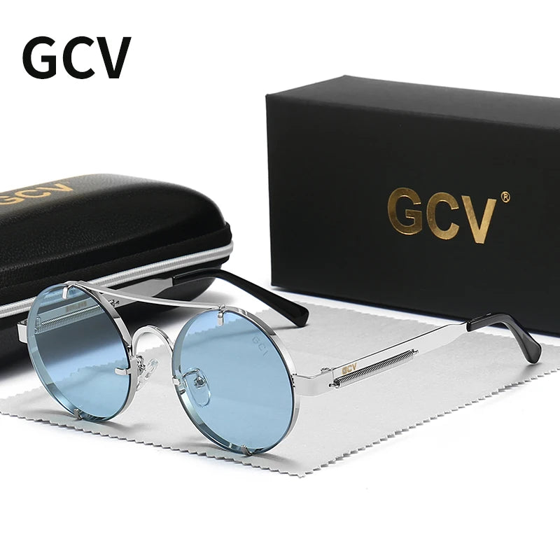 Circular Polarized Metal Sunglasses for Women – Hip Hop Style