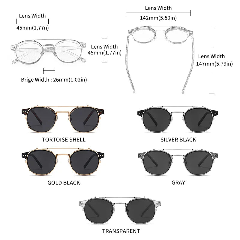 Acetate Butterfly Polarized Sunglasses