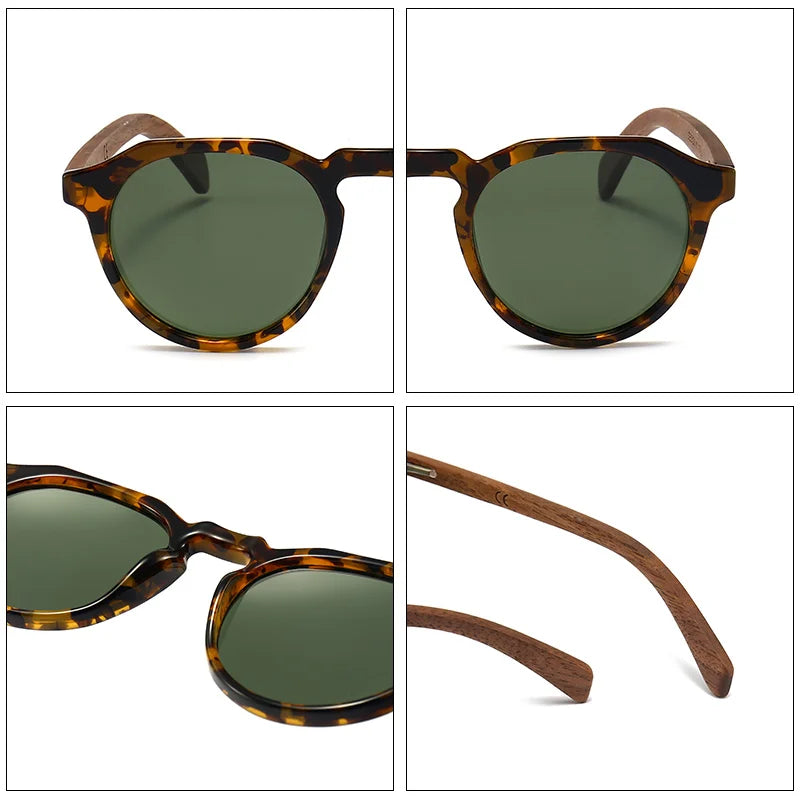 Wooden Butterfly Polarized Sunglasses