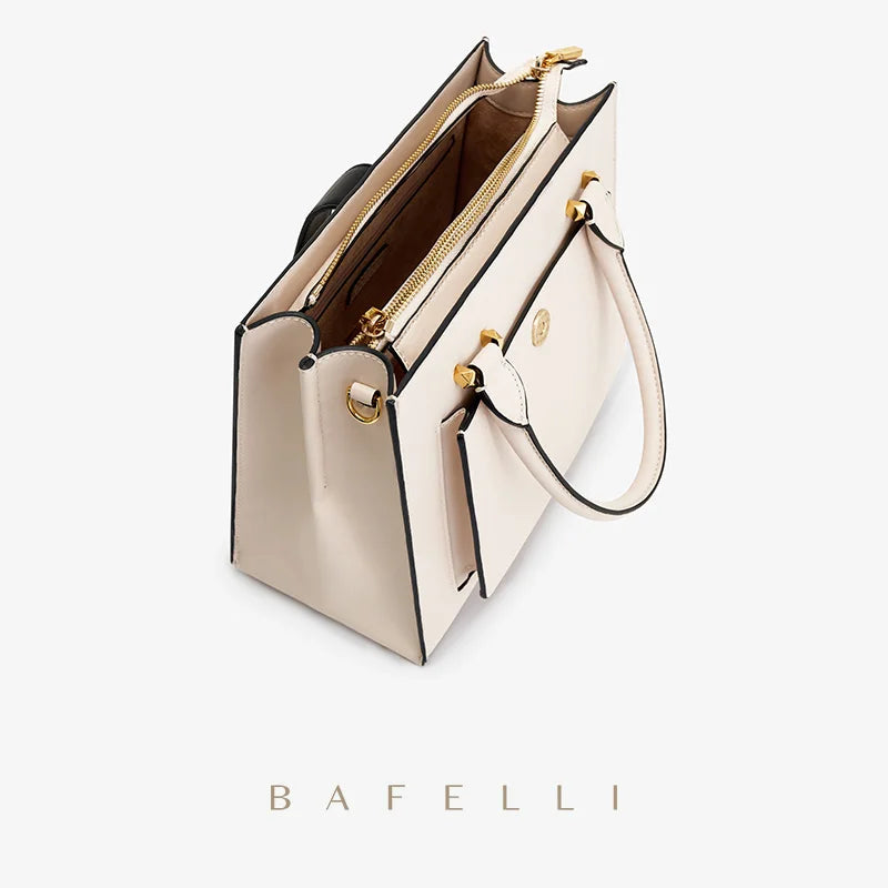 Split Leather Business Tote Bag