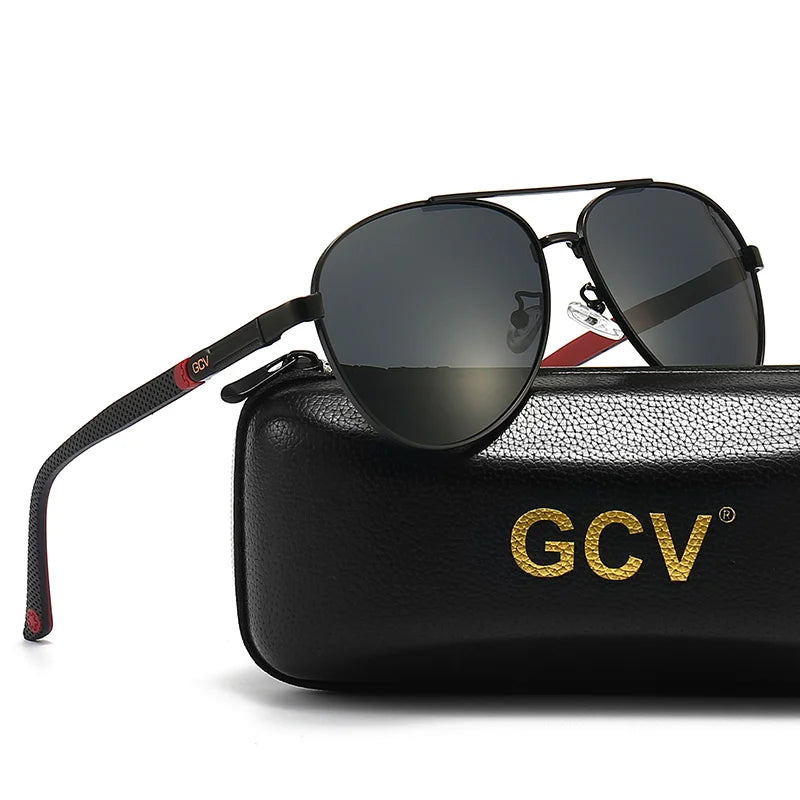 Classic Oval Polarized Sunglasses – Aluminum Frame
