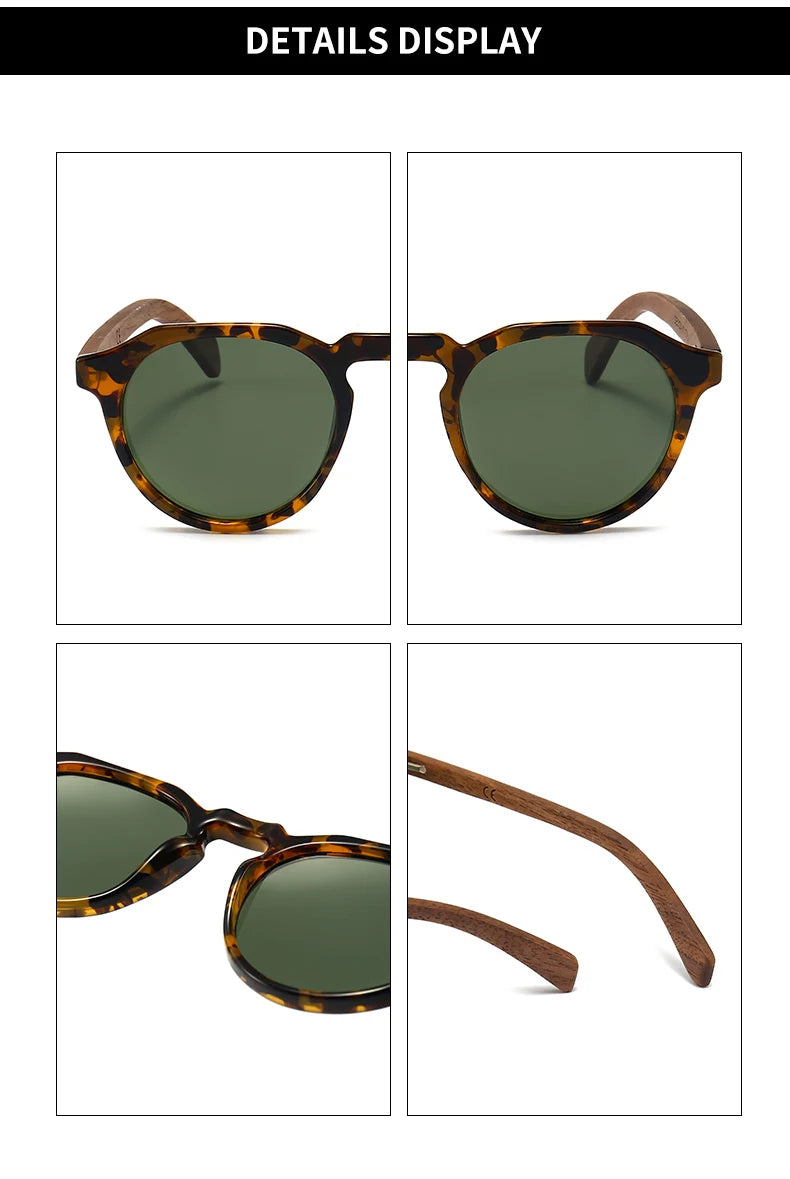 Wooden Butterfly Polarized Sunglasses