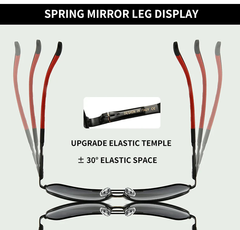 Vintage Aluminum Polarized Oval Sunglasses