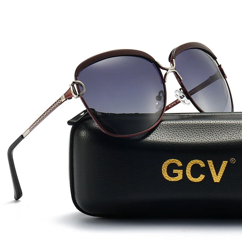 Square Polarized Sunglasses – Stainless Steel Frame