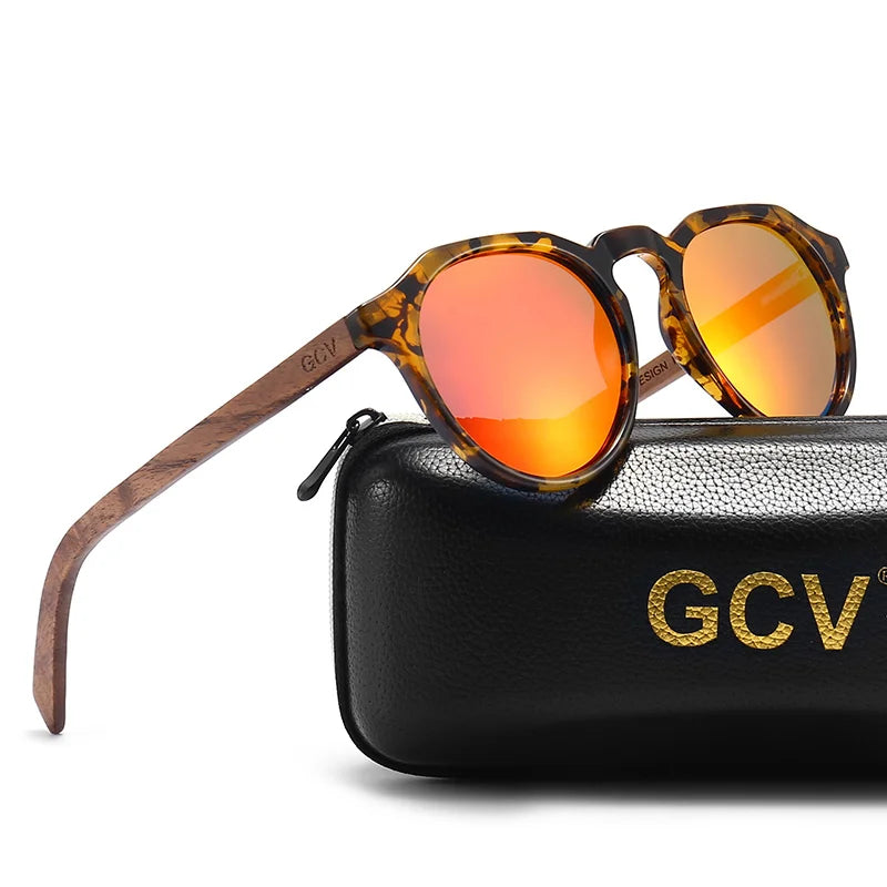 Wooden Butterfly Polarized Sunglasses