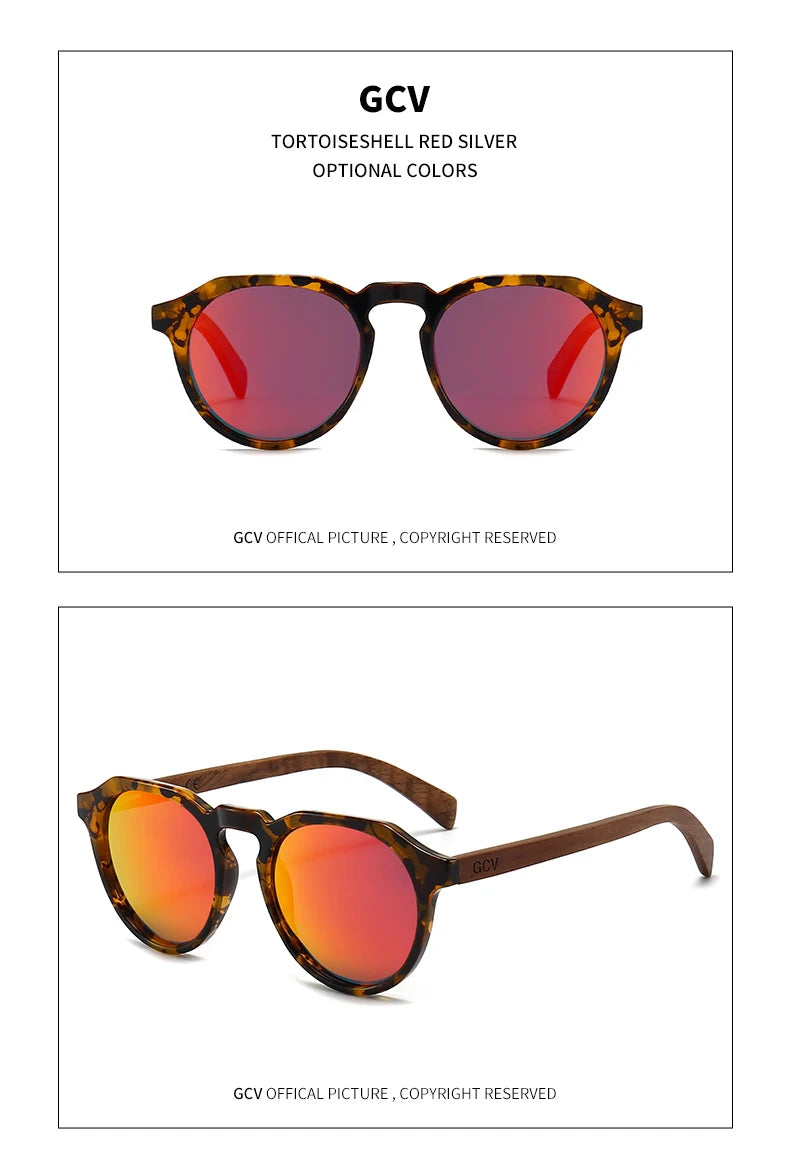 Wooden Butterfly Polarized Sunglasses