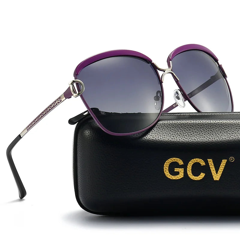 Square Polarized Sunglasses – Stainless Steel Frame