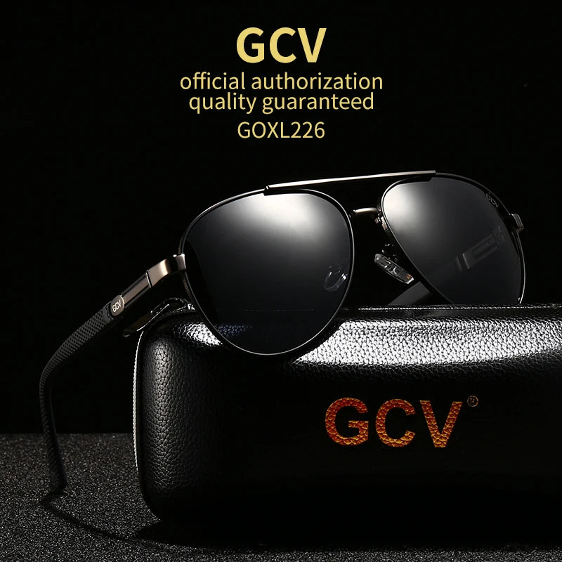 Classic Oval Polarized Sunglasses – Aluminum Frame