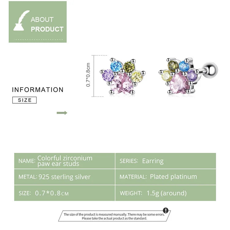 Brilliant Star and Butterfly Sterling Silver Stud Earrings