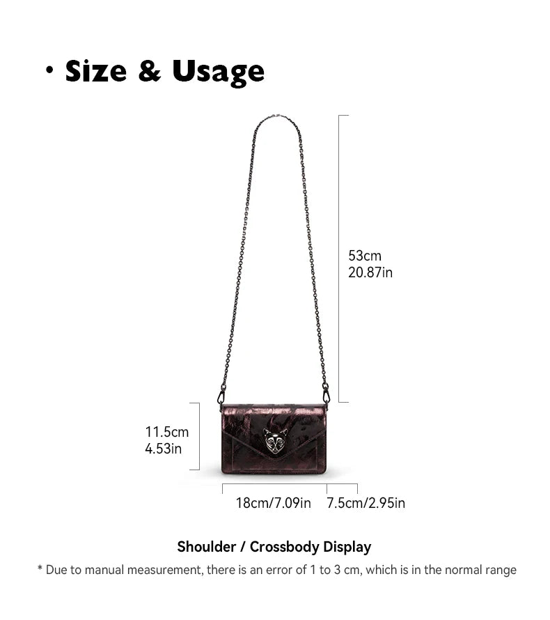 Genuine Leather Mini Crossbody and Shoulder Bag