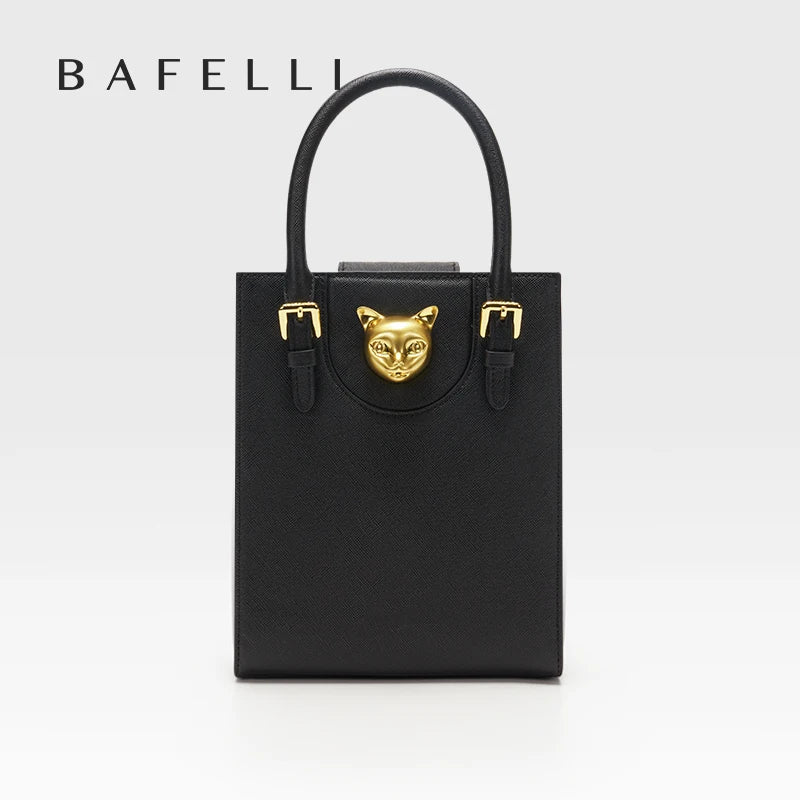 Elegant Genuine Leather Mini Crossbody and Tote Bag