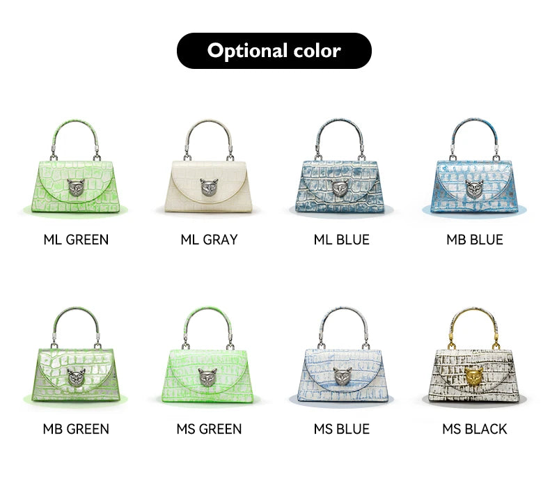 Genuine Leather Doctor Bag – Animal-Print Finish