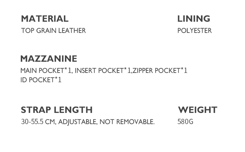 Boxy Genuine Leather Crossbody and Shoulder Bag