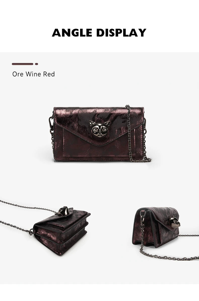 Genuine Leather Mini Crossbody and Shoulder Bag