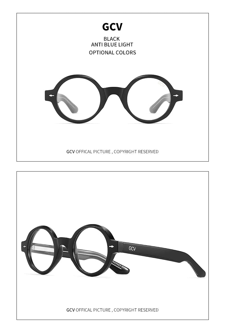 Circular Acetate Sunglasses – Polarized Mirror UV400