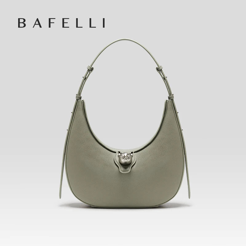 Patchwork Genuine Leather Hobo Shoulder and Crossbody Bag