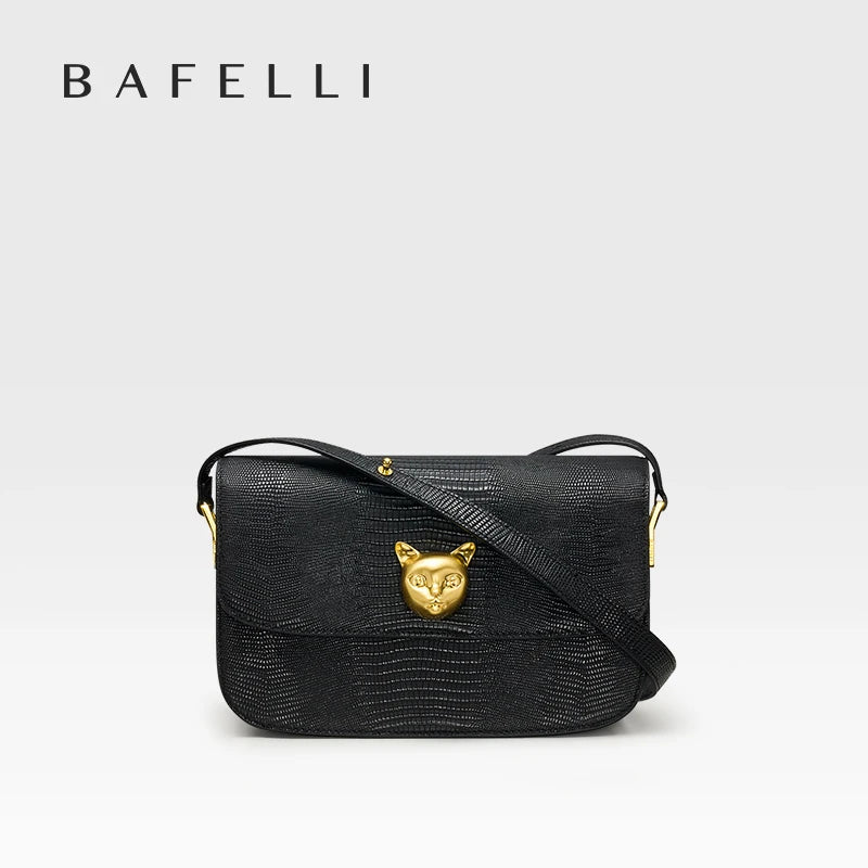 Boxy Genuine Leather Crossbody and Shoulder Bag