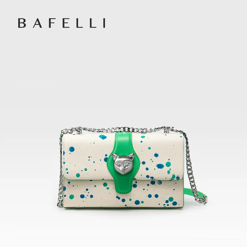 Genuine Leather Shoulder and Crossbody Bag – Dot Flap Design