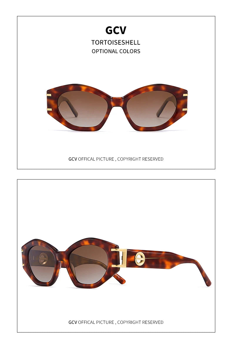 Cat Eye Acetate Polarized Party Sunglasses