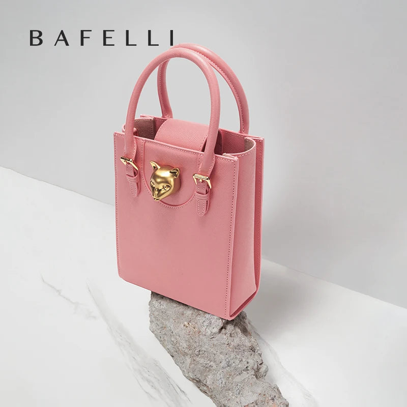 Elegant Genuine Leather Mini Crossbody and Tote Bag