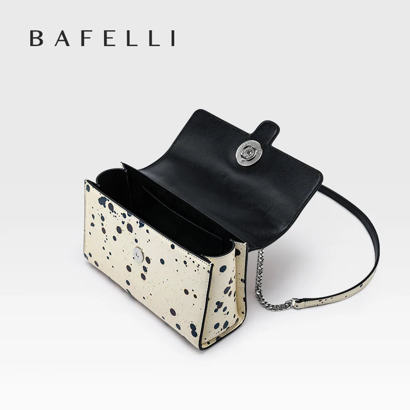 Genuine Leather Shoulder and Crossbody Bag – Dot Flap Design