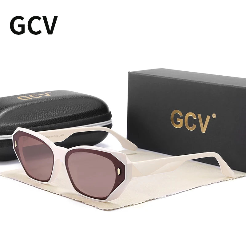 Acetate Cat Eye Polarized Sunglasses