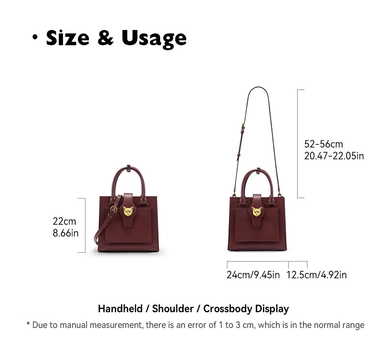 Genuine Leather Fashion Tote Bag