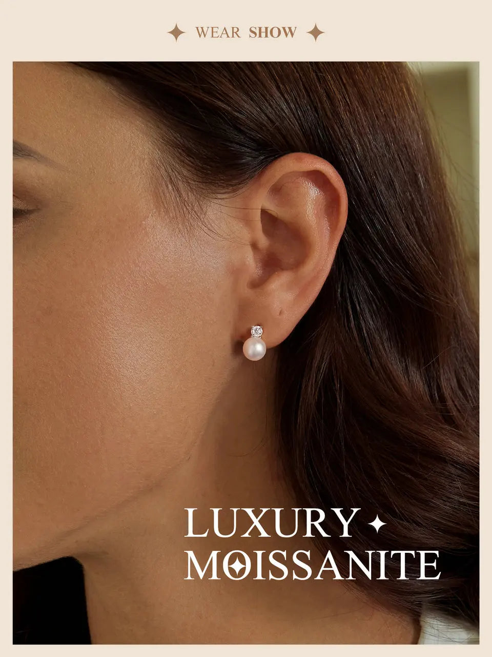 D-Color Moissanite Stud Earrings – 925 Sterling Silver