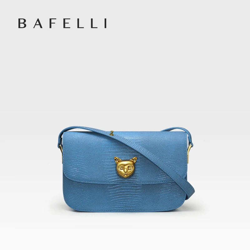 Boxy Genuine Leather Crossbody and Shoulder Bag