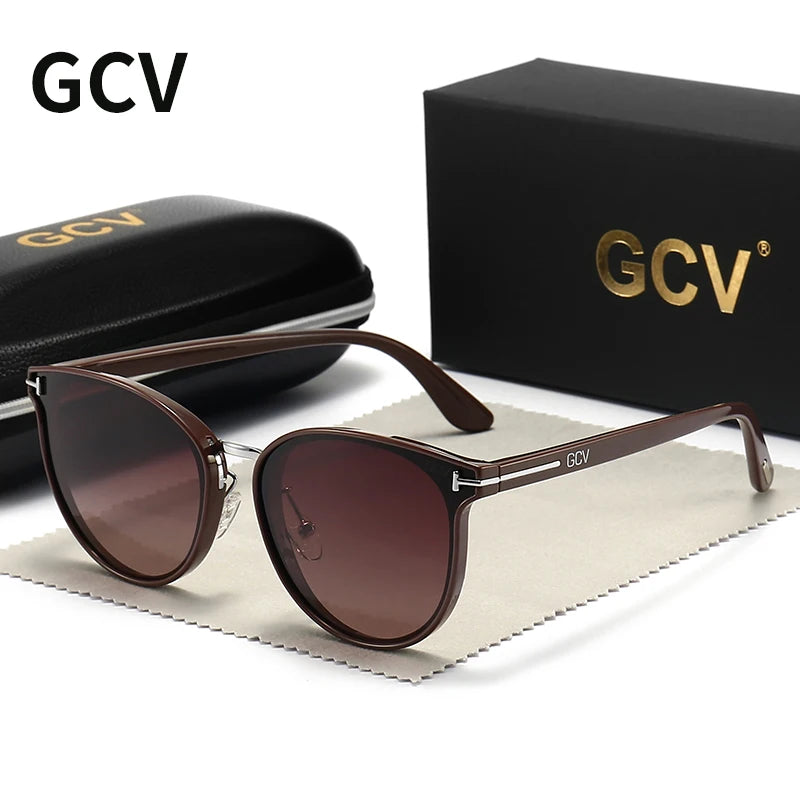 Polycarbonate Cat Eye Polarized Sunglasses