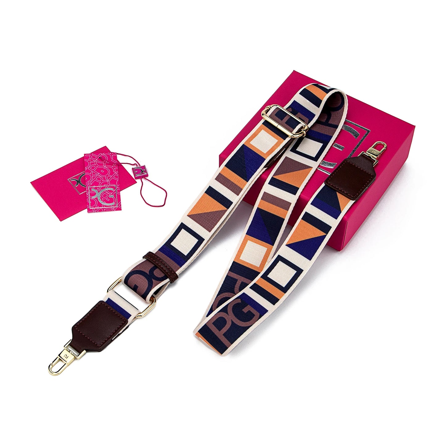 Luxury Retro Jacquard Fabric Shoulder Strap